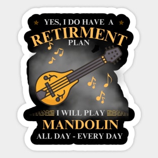 Mandolin - Retirement Plan Sticker